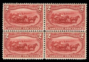 MOMEN: US STAMPS #286 BLOCK MINT OG NH PSE GRADED CERT VF/XF-85 LOT #88076 - Picture 1 of 2