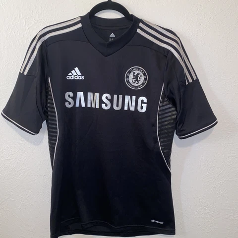 adidas Chelsea FC BLACK Football Soccer Third Jersey 2013/2014 3rd Kit Shirt S Cover