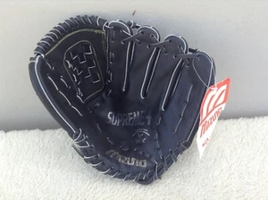 Guante de béisbol Mizuno para zurdos 11" negro 100 % cuero EE. UU. todas las posiciones MSP 10 - Imagen 1 de 11