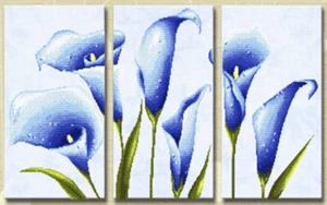 Monalisa 11CT cross stitch kits "Blue Calla Lily"-114cm*50cm - Picture 1 of 1