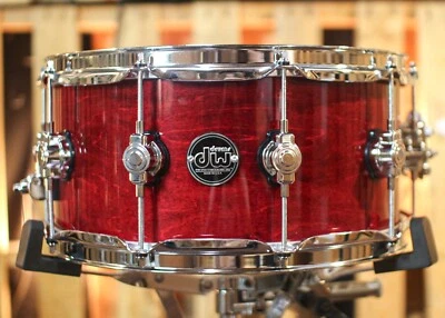 DW Performance Cherry Stain Lacquer Snare Drum - 6.5x14 - Image 1 of 4