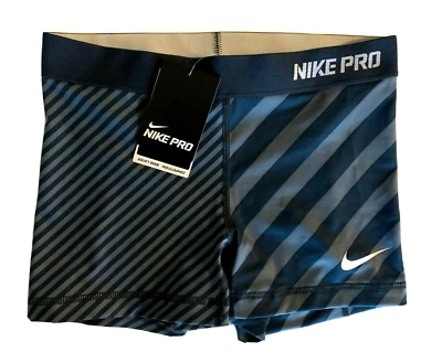 NEW! NIKE PRO [S] Women's 3.0" COMPRESSION Run Shorts-Armory/Printed 548744-473 - Image 1 of 3