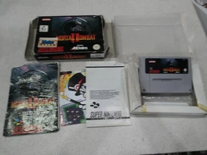 Mortal Kombat 2 II SNES Game Boxed Used AUS PAL Region 34A - Picture 1 of 8