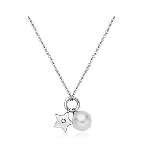 Collana Donna Sagapo Con Perla Stella Catenina In Acciaio Sagapò SDY01 S'Agapo - Foto 1 di 2