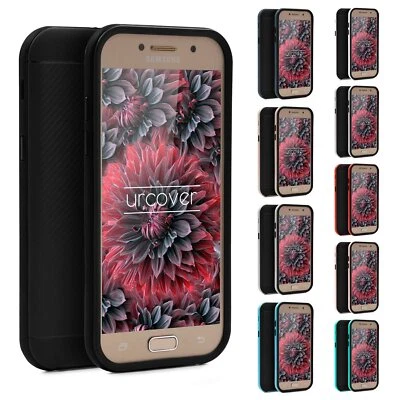 Urcover® Custodia Samsung Hybrid Case Carbonio Cover Dual Layer Protettiva - Immagine 1 di 4