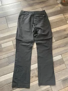 The NORTH FACE Ladies Grey Trousers Can Unzip To Shorts Size 6 Waist 28’ - Picture 1 of 4