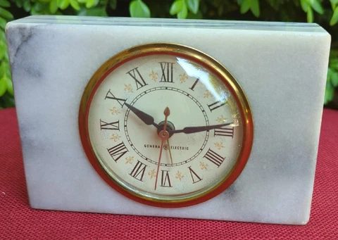 Mid Century Modern Vintage General Electric Marble Alarm Clock Cover