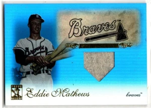 2009 Topps Tribute Baseball Relic Eddie Matews Trikot Braves 48/75 - Bild 1 von 2