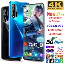Nowo7 pro 8GB + 256GB Smartphone Pop-up Selfie Camera Octa Core Android 10