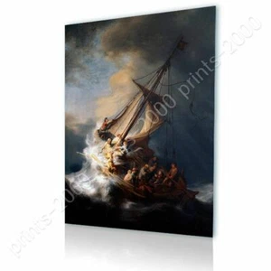 Christ In The Storm Sea Of Galilee by Rembrandt | Ready to Hang Canvas | Wall - Picture 1 of 6