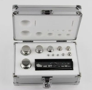 JUEGO DE PESOS DE CALIBRACIÓN ANALÍTICA AZZOTA®, CLASE ASTM F1, 0.001G-200G - Imagen 1 de 1