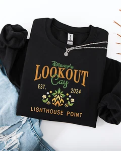 Embroidered Disney Lookout Cay sweatshirt, disney lighthouse point bahamas shirt - Picture 1 of 8