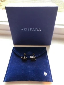 Orecchini aquilone quadrato Silpada nero MOISSANITE ossidato rodio oltre argento 925 - Foto 1 di 12