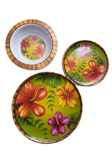 Melamine Dish Wear 18 Pieces dinner plates, salad plates, bowls - Picture 1 of 8