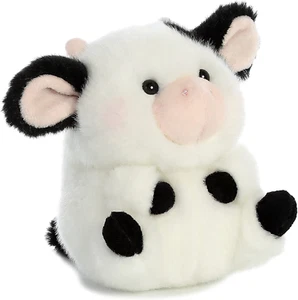 ® round Rolly Pet™ Daisy Cow™ Stuffed Animal - Adorable Companions - On-The-Go F - Picture 1 of 12
