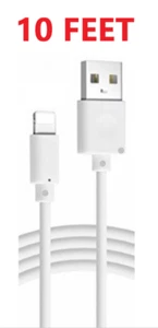 10FT Extra Long USB Cable For iPad 4 Air Mini 2 iPhone Charging Charger  - Picture 1 of 1