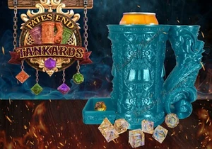 Torre y bóveda de dados de jarra WIZARD _ Lata de cerveza pop Stein Flagon taza inserto TTRPG - Imagen 1 de 36