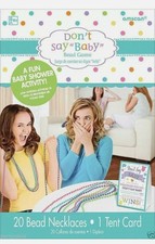 Baby Shower Party Game Dont Say Baby Bead Necklace Game - Fun for up to 20 guest