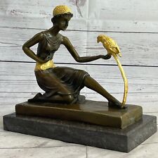 Hot Cast Bronze Art Deco Chiparus African Moroccan Nude Dancer Statue Artwork