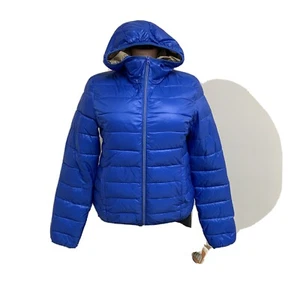 NWT PULL&BEAR Woman’s Winter Jacket Blue Sz M - Picture 1 of 10