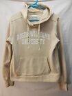 Roger Willams University Hoodie Sweater Womens Med Tan Pull Over Kangaroo Pouch 