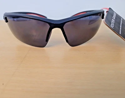 Gafas de sol Foster Grand Wrap marco negro resistente a arañazos e impactos sien rojo Foto 1 de 4