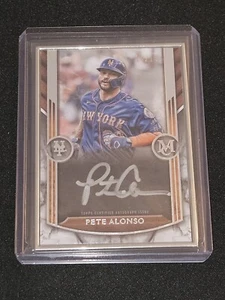 2022 Topps Museum Collection Pete Alonso Silver Ink Silver Framed Auto 14/15 - Picture 1 of 2