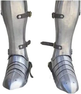 Medieval Knight Armor Sabaton shoes Steel Leg Plates Gothic LARP Cosplay Costume - Bild 1 von 3