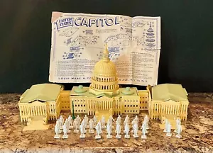 Vintage 1956 Louis Marx & Co THE CAPITOL w/35 Figures + Instructions No Box #436 - Picture 1 of 10