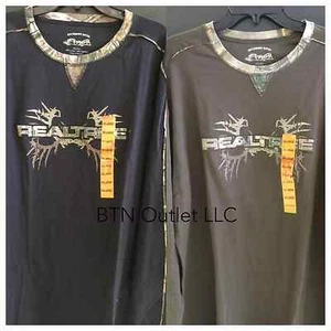 Camisa Camuflada Buckhorn River (Talla M o XXL) Para Hombres REALTREE Manga Larga Cuello Redondo Negra - Imagen 1 de 13