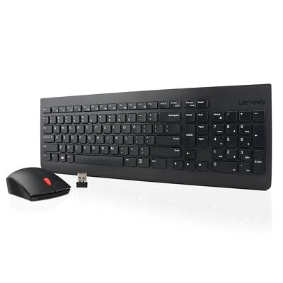 Lenovo 510 Wireless Keyboard and Mouse Combo Ergonomic Spill Resistant Design - Image 1 of 4