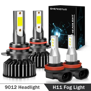 For Dodge Durango 2014 2015 - 9012 H11 LED Headlight + Fog Light Combo 4x Bulbs - Bild 1 von 18