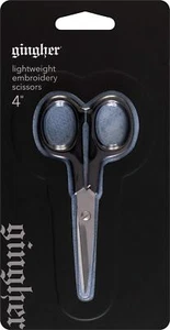 Gingher 01-005102 Lightweight Embroidery Scissors, 4-Inch , Black - Picture 1 of 3