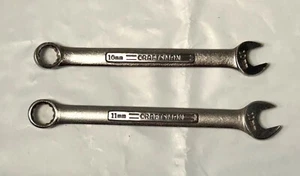 2 pc Craftsman 10mm & 11mm metric Combination Wrench 12 Pt V inverted V USA - Bild 1 von 2
