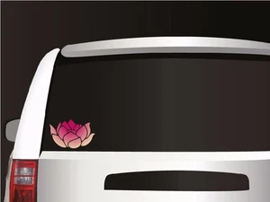 D846 Lotus Flower Vinyl Decal Sticker for Cars Trucks Windows Etc - Picture 1 of 2