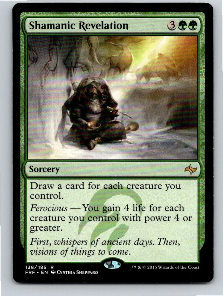 Magic the Gathering Shamanic Revelation Fate Reforged MTG Free Shipping! - Image 1 of 1