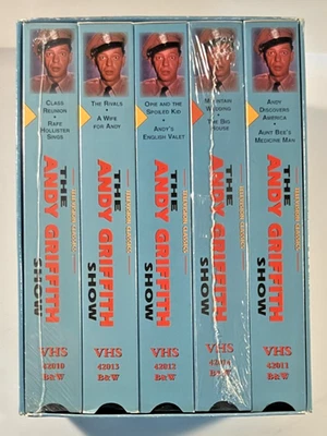 Andy Griffith Show Barney Fife 5 VHS Tape Box Set 1996 Vintage TV Classics HTF - Image 1 of 4