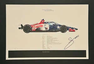 Santino Ferrucci autographed 2023 Indy 500 18x12 Limited Edition Print 3/200 - Picture 1 of 2