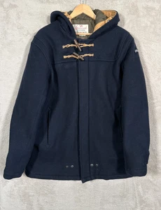 Spiewak Duffle Coat Navy Blue Horn Toggle Wool Jacket Men’s Large - Picture 1 of 13