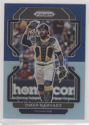2022 Panini Prizm Tier II Blue & Carolina Blue Prizm Omar Narvaez #217 - Image 1 of 2