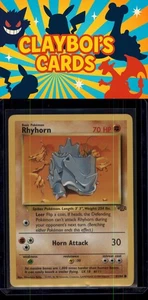 Rhyhorn Jungle Pokémon 61/64 Vintage Common Lightly played - Bild 1 von 2