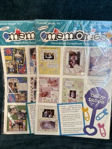 Frances Meyer Memories Page kits - Baby-Birthdays- Holly Days 3 Packs - Picture 1 of 16