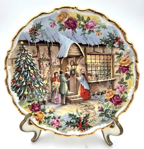 Royal Albert Bone China Cuento de Navidad Cantantes Plato Arte Por Fred Errill 1991 - Imagen 1 de 7