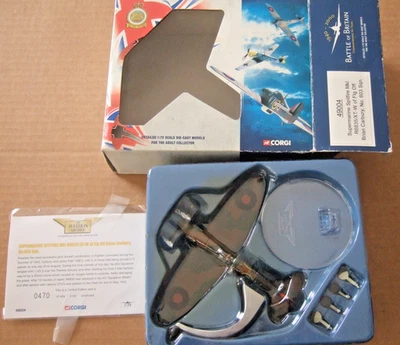 CORGI BATTLE OF BRITAIN SUPERMARINE SPITFIRE MK1 603 Sqn. B. CARBURY 49004 #2 Foto 1 de 4