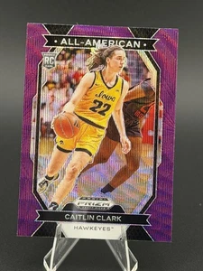 2024 Panini Prizm Draft Picks - All-American Purple Wave #23 Caitlin Clark - Afbeelding 1 van 2