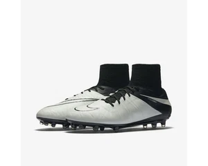 NIKE HYPERVENOM PHATAL zII LEATHER TECH CRAFT FG LIGHT BONE/BLACK 747504-001 S - Picture 1 of 11