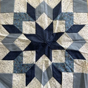 12 Starry Night Quilt Fabric Blocks BOM + Sashing Fabric Pack Vintage 1988 - Picture 1 of 14