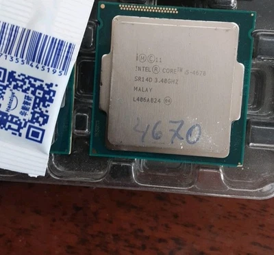 CPU PROCESSORE INTEL I5 4670 3,60 GHz 6 MB SR14D SOCKET LGA 1150 OFFERTA - Immagine 1 di 2