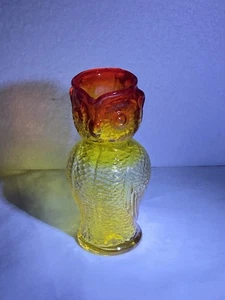 Kanawha Amberina Glass Owl Pitcher - Picture 1 of 10