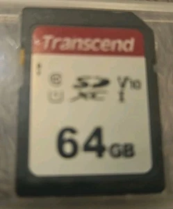 Transcend 64GB SD SDXC Class 10 Memory for Canon Powershot G7 X, G9 X Camera   - Picture 1 of 1